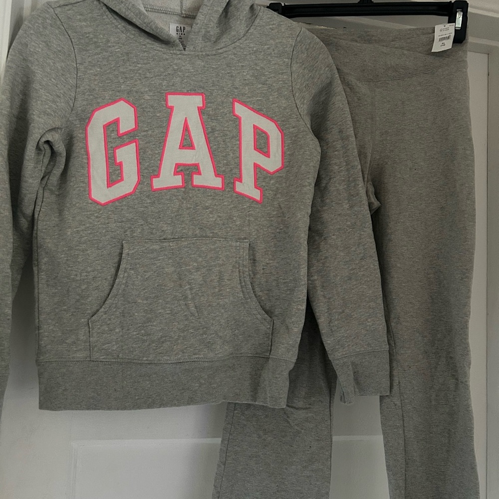 GAP Gray Hoodie and Sweatpants Set